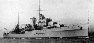 HMS Ajax, British cruiser during WWII